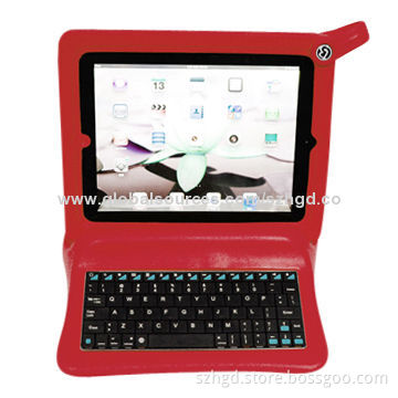 Keyboard Leather Case for iPad, Compatible with iPad 2/3/4, Anti-dirt and Anti-heat